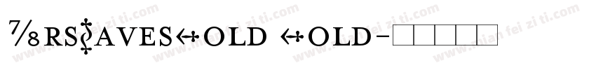 MrsEavesBold Bold字体转换